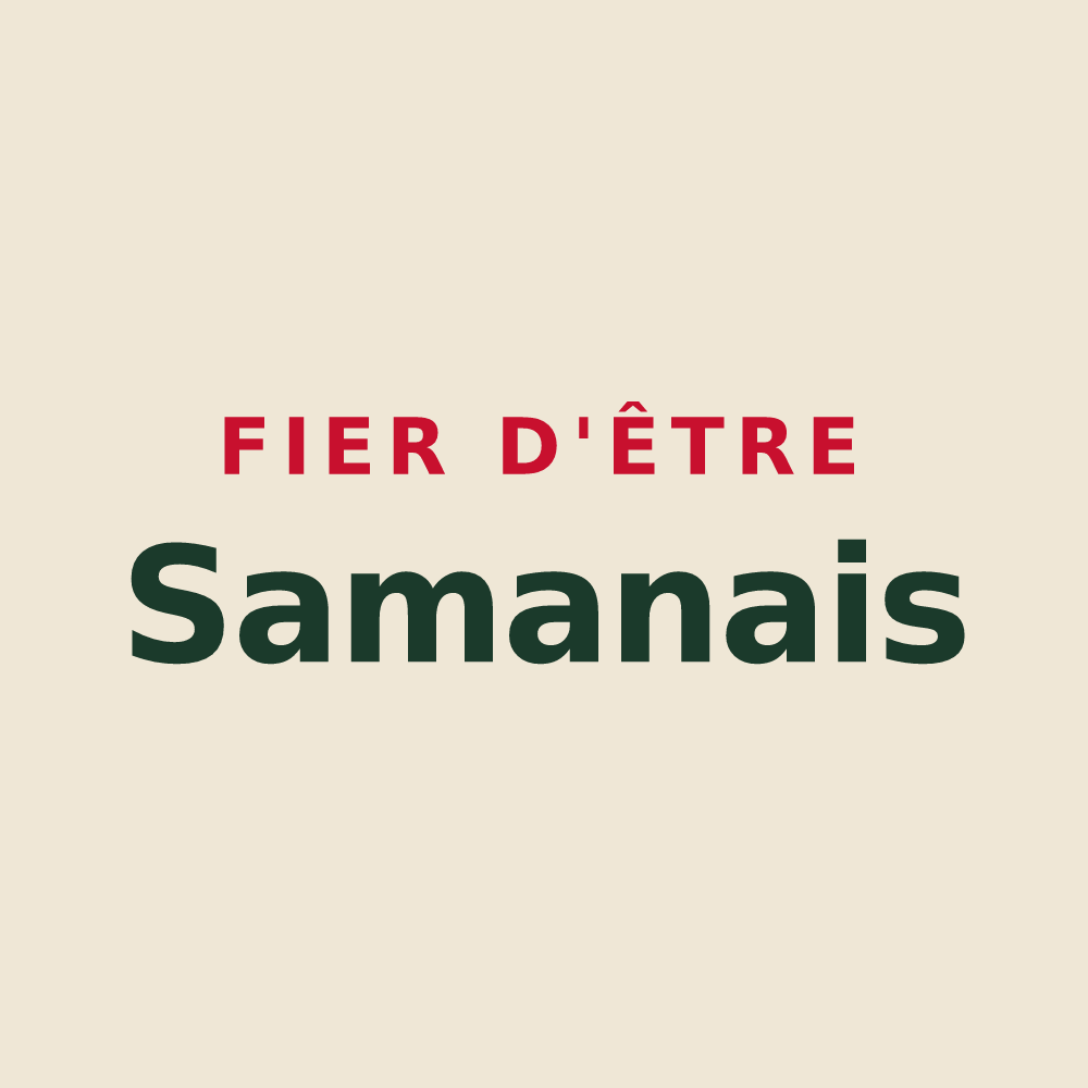 Tote bag « Fier d'être Samanais » — design pour Saman