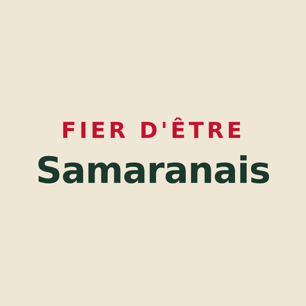 Tote bag « Fier d'être Samaranais » — design pour Samaran