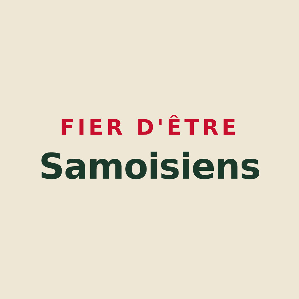 Tote bag « Fier d'être Samoisiens » — design pour Samois-sur-Seine
