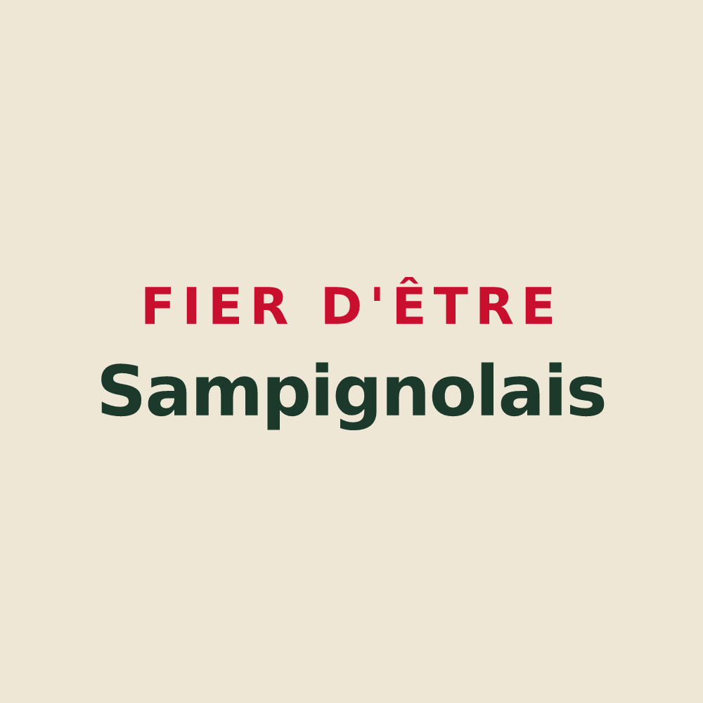 Tote bag « Fier d'être Sampignolais » — design pour Sampigny