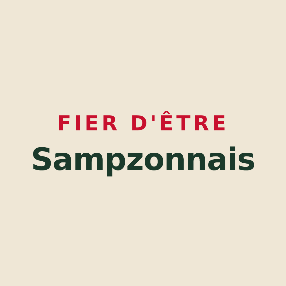 Tote bag « Fier d'être Sampzonnais » — design pour Sampzon