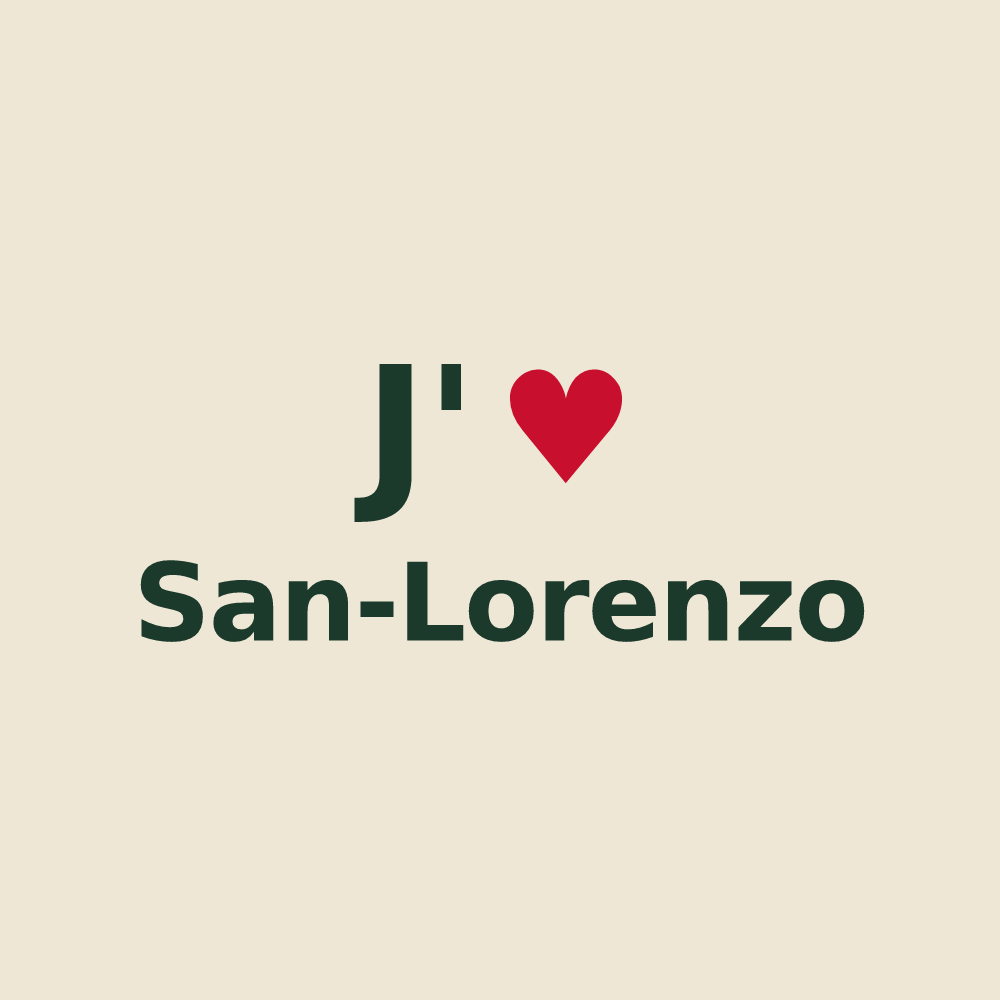 Tote bag personnalisé San-Lorenzo — design J'aime San-Lorenzo
