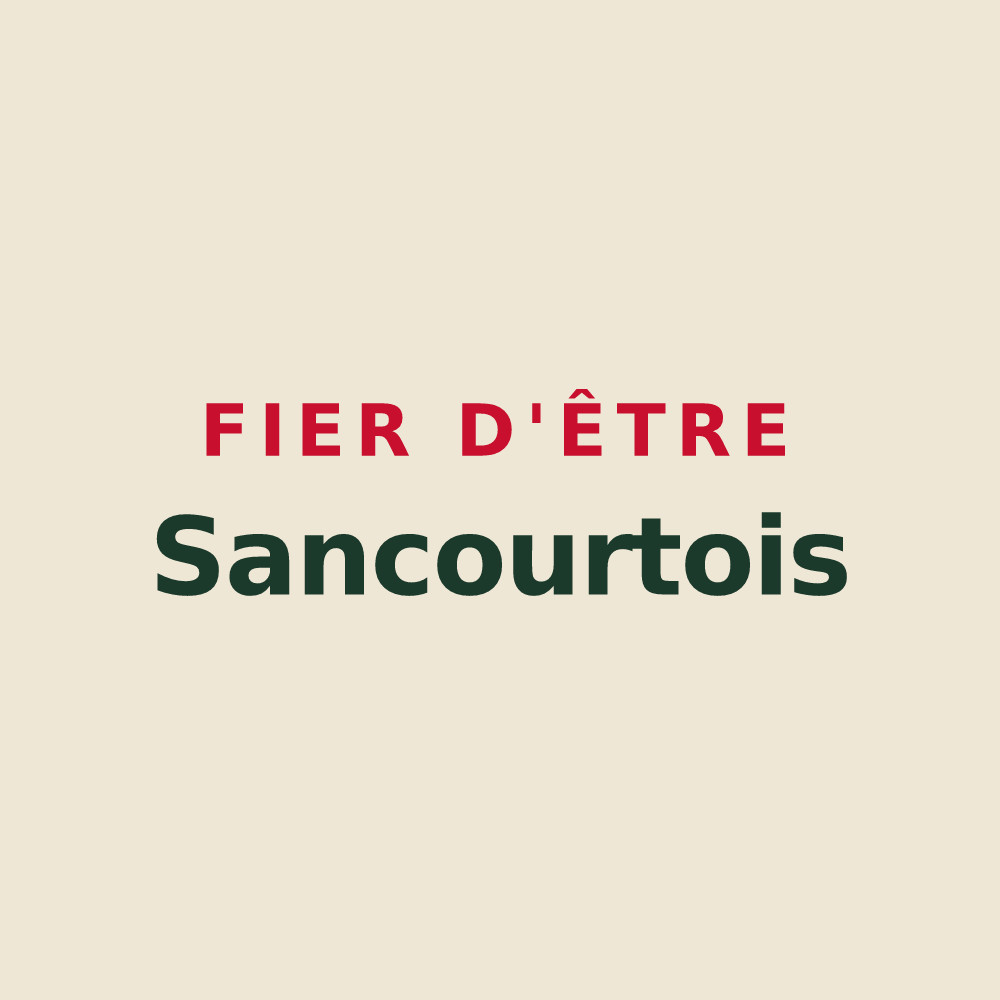 Tote bag « Fier d'être Sancourtois » — design pour Sancourt