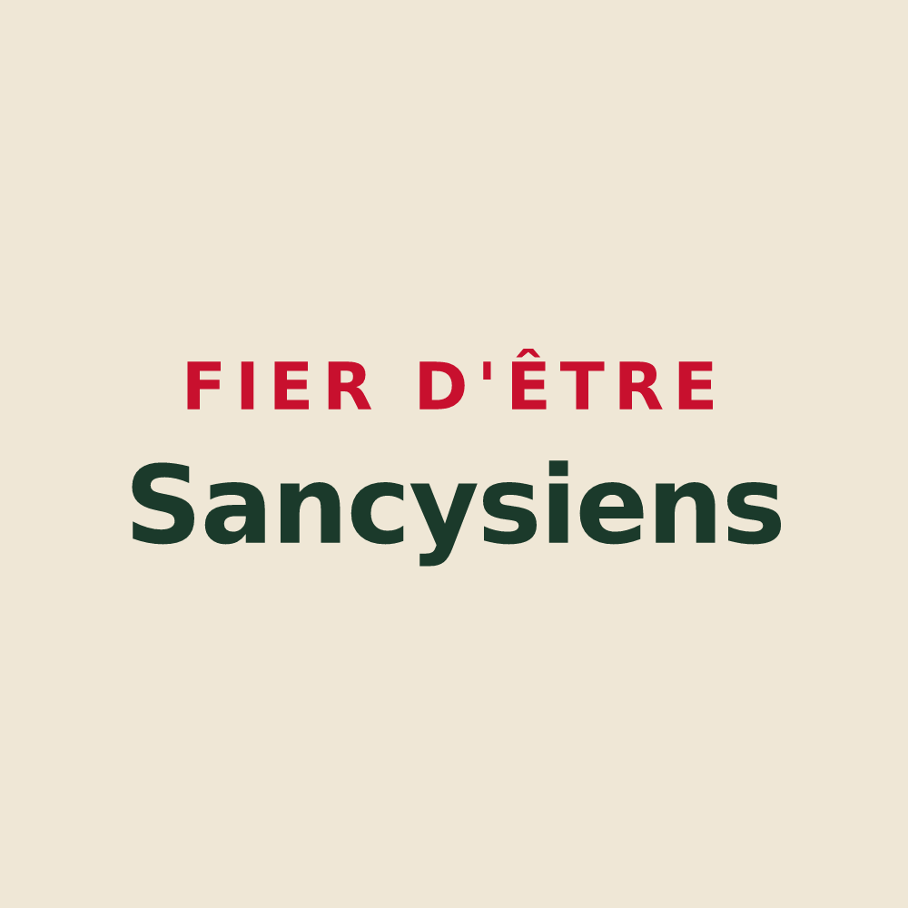Tote bag « Fier d'être Sancysiens » — design pour Sancy-les-Cheminots