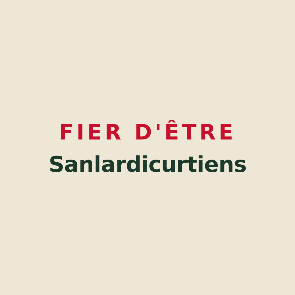 Tote bag « Fier d'être Sanlardicurtiens » — design pour Sandaucourt