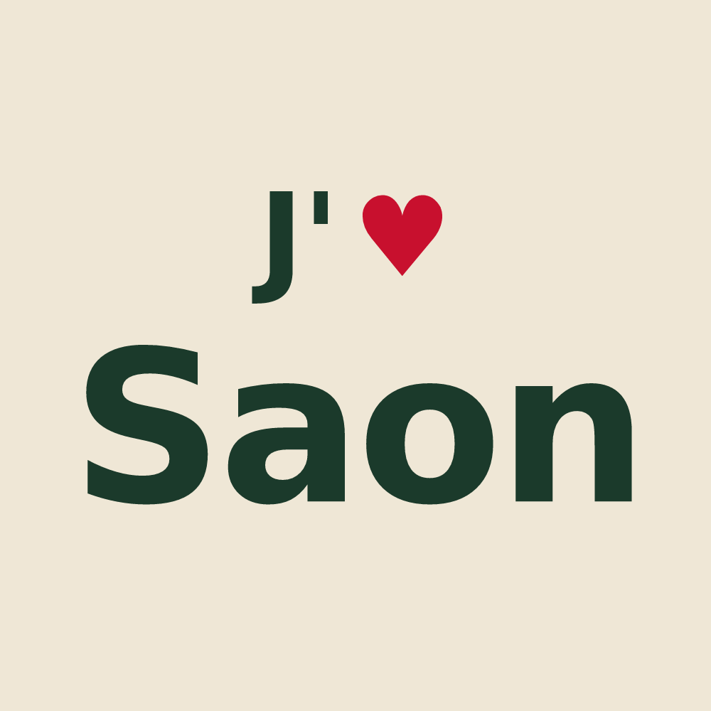 Tote bag personnalisé Saon — design J'aime Saon