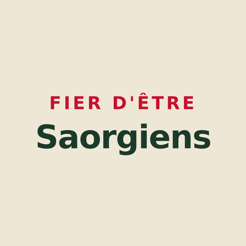 Tote bag « Fier d'être Saorgiens » — design pour Saorge