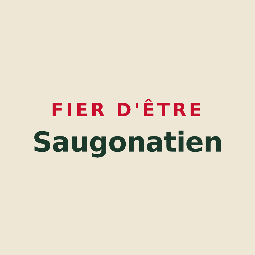 Tote bag « Fier d'être Saugonatien » — design pour Saosnes