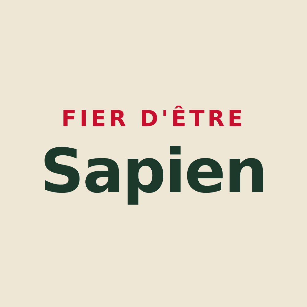 Tote bag « Fier d'être Sapien » — design pour Sap-en-Auge