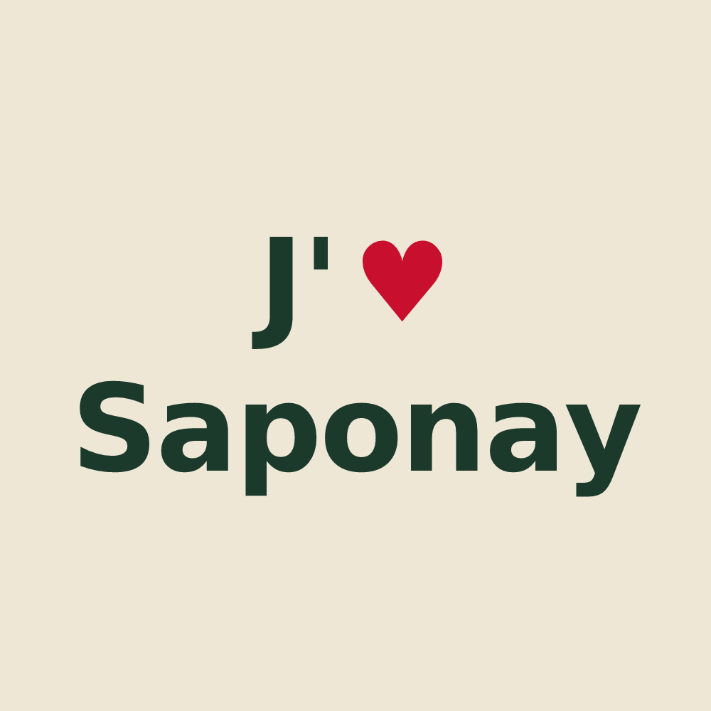 Tote bag personnalisé Saponay — design J'aime Saponay