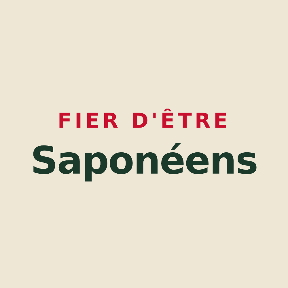 Tote bag « Fier d'être Saponéens » — design pour Saponay