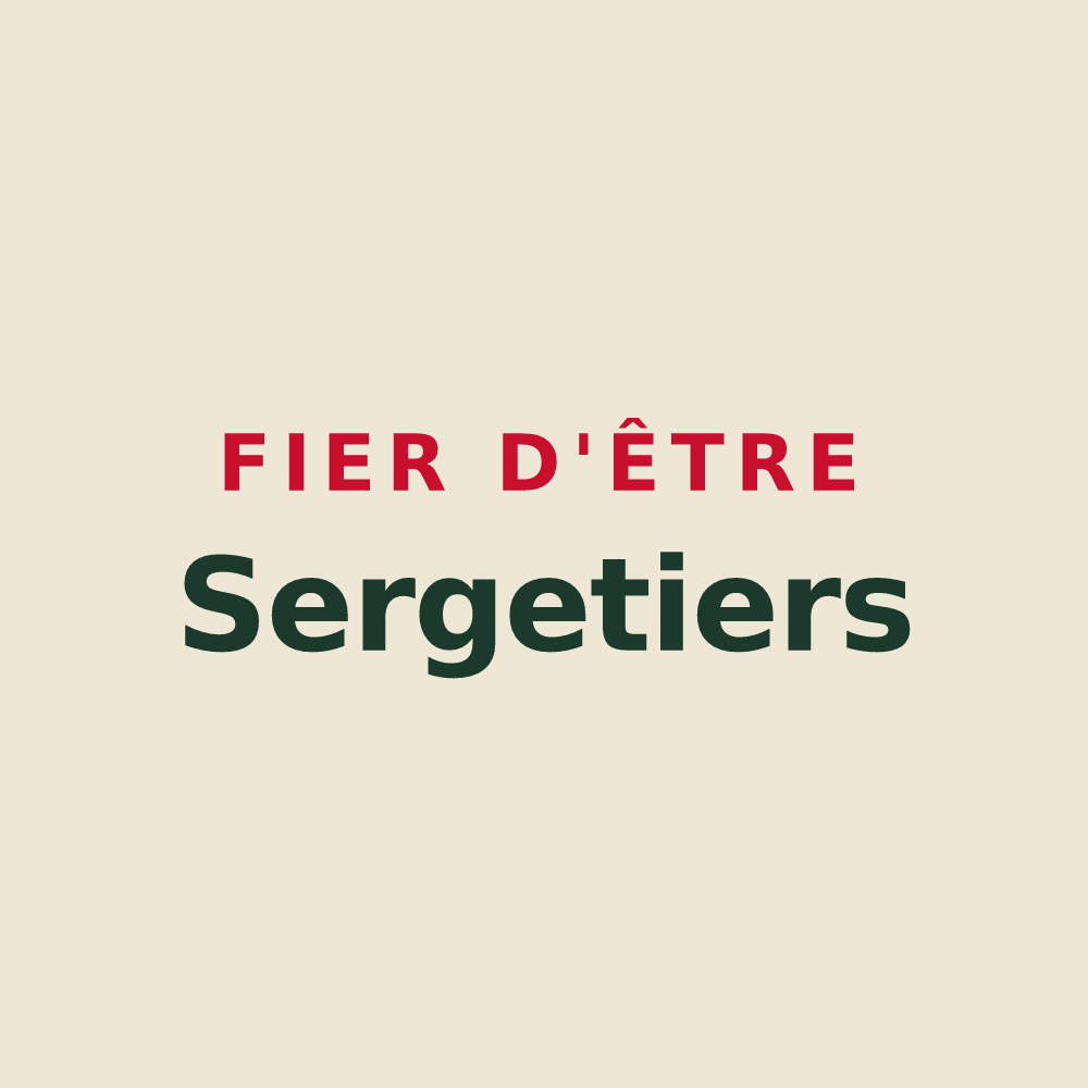 Tote bag « Fier d'être Sergetiers » — design pour Sargé-sur-Braye