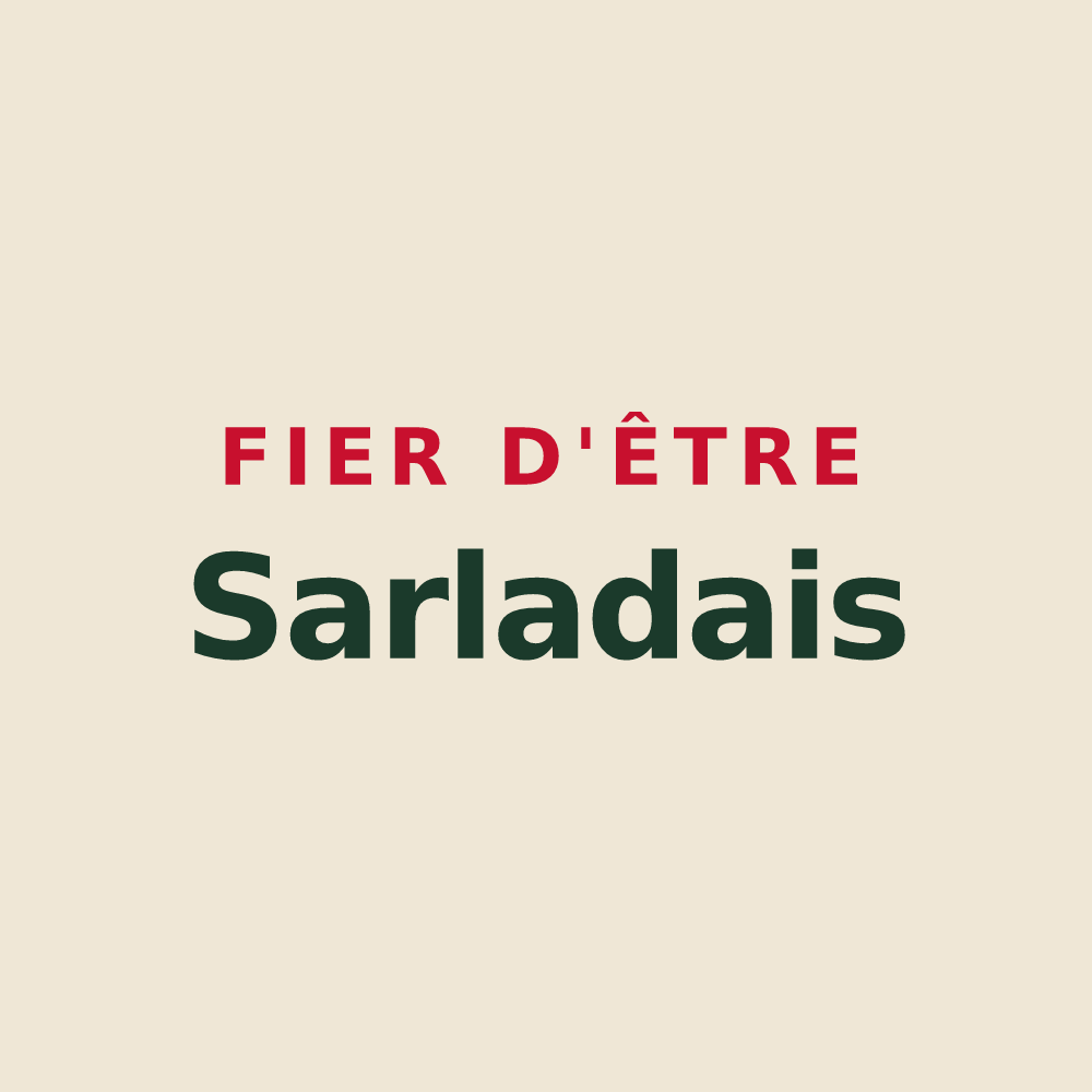 Tote bag « Fier d'être Sarladais » — design pour Sarlat-la-Canéda