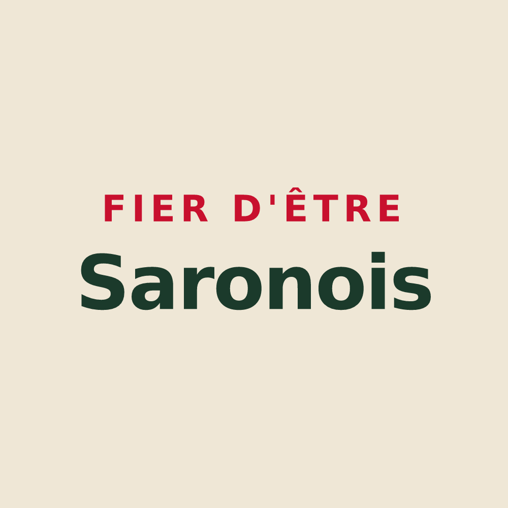 Tote bag « Fier d'être Saronois » — design pour Saron-sur-Aube