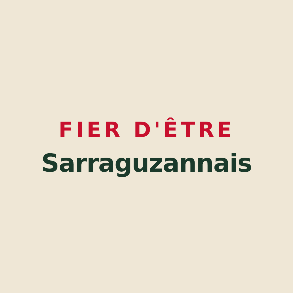 Tote bag « Fier d'être Sarraguzannais » — design pour Sarraguzan