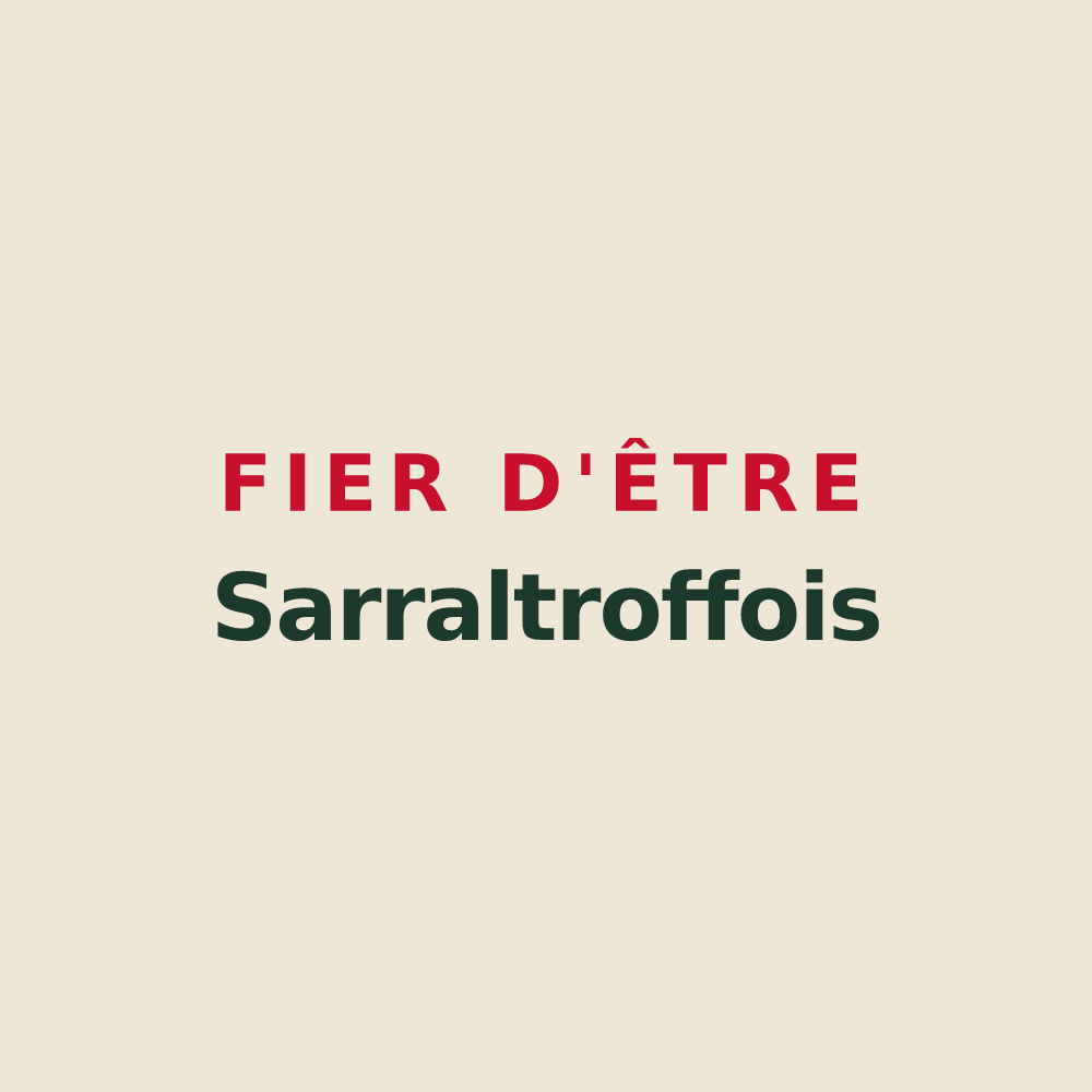 Tote bag « Fier d'être Sarraltroffois » — design pour Sarraltroff