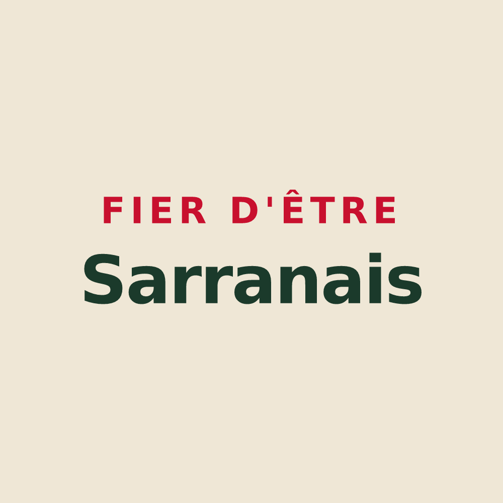 Tote bag « Fier d'être Sarranais » — design pour Sarran