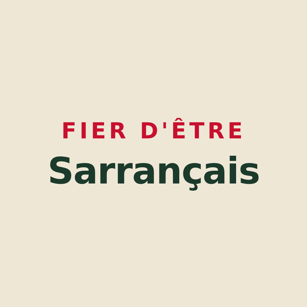 Tote bag « Fier d'être Sarrançais » — design pour Sarrance