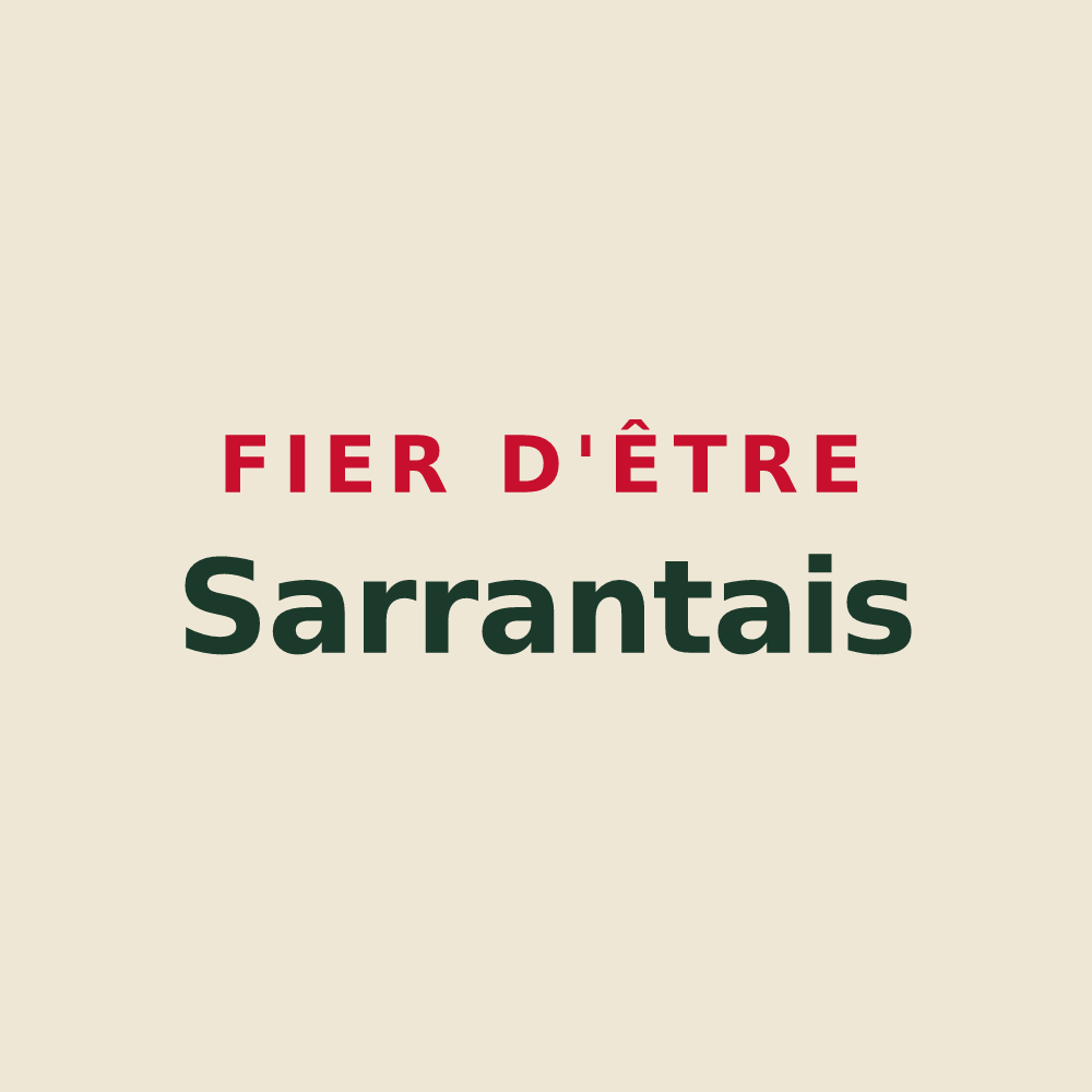 Tote bag « Fier d'être Sarrantais » — design pour Sarrant