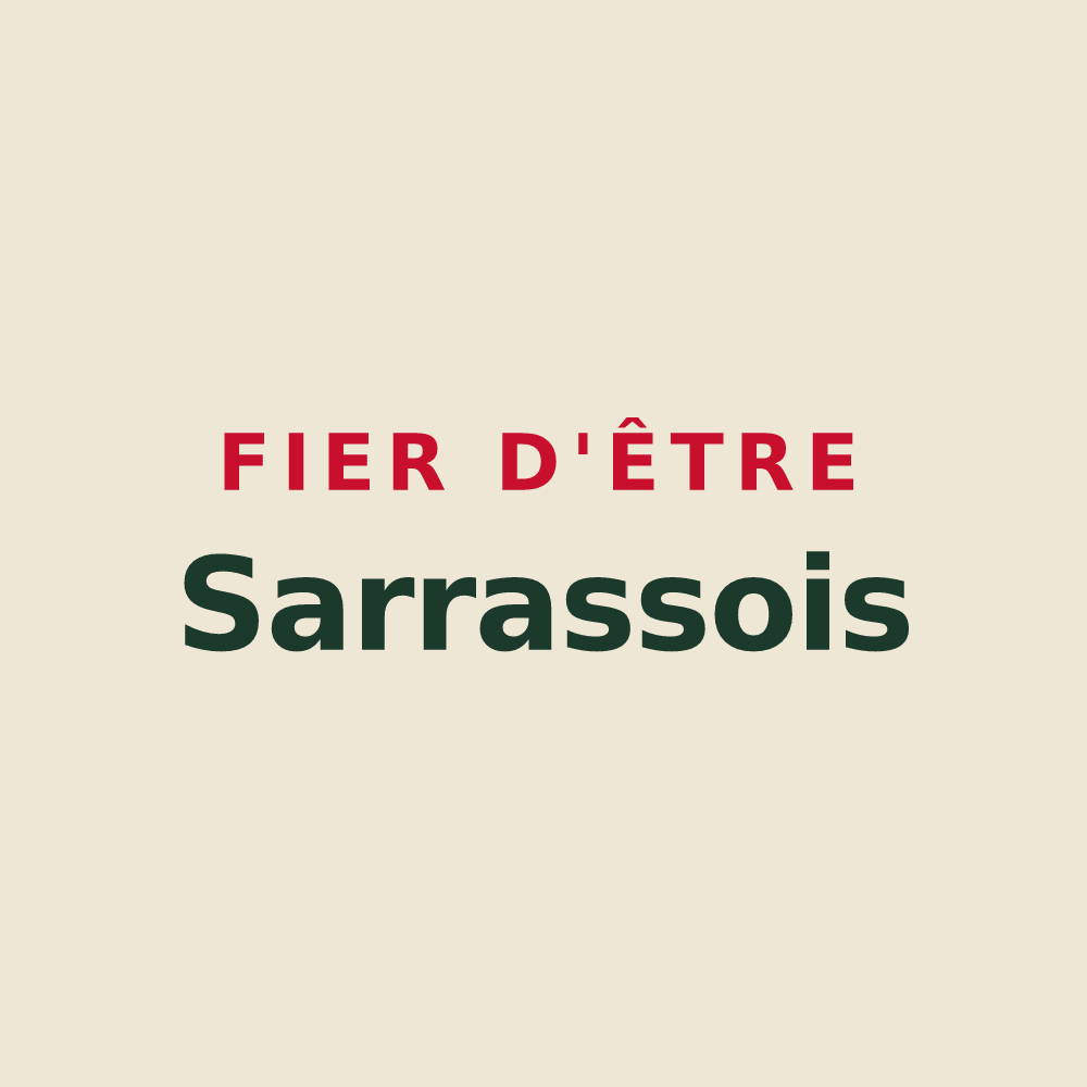 Tote bag « Fier d'être Sarrassois » — design pour Sarras