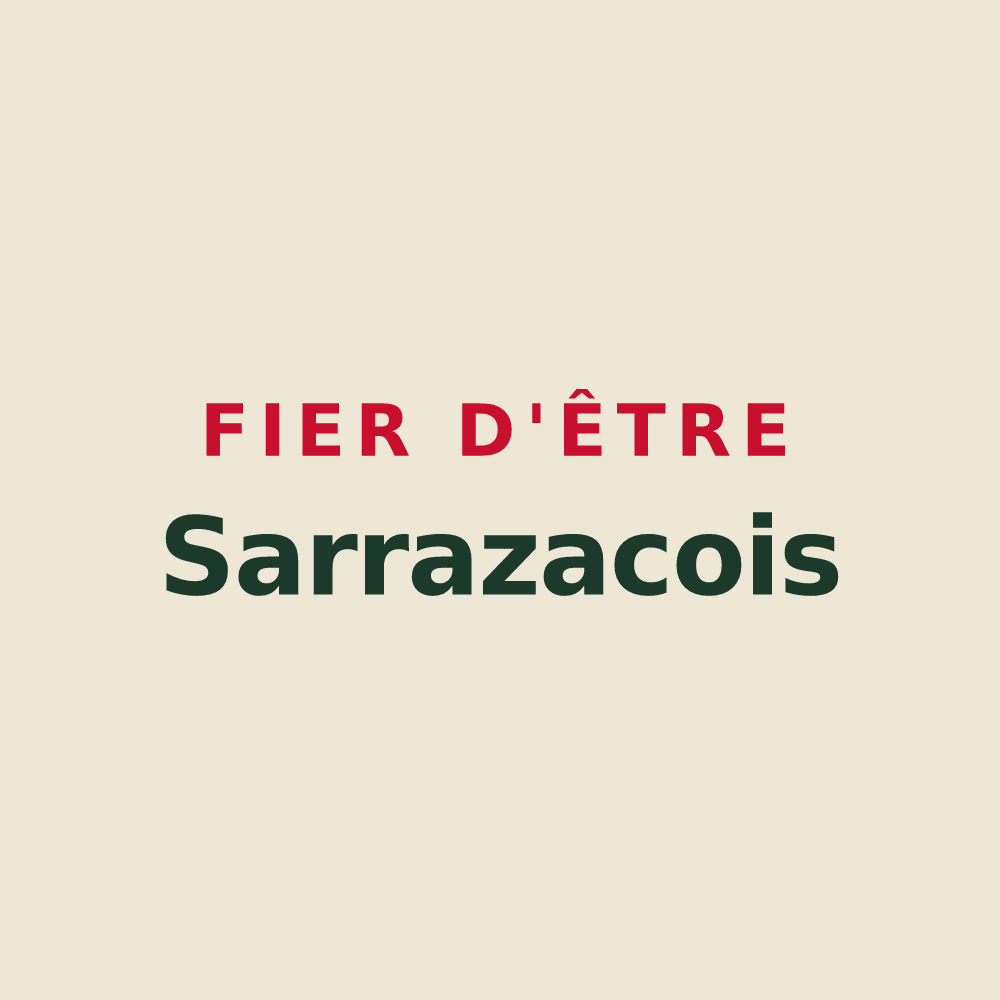 Tote bag « Fier d'être Sarrazacois » — design pour Sarrazac