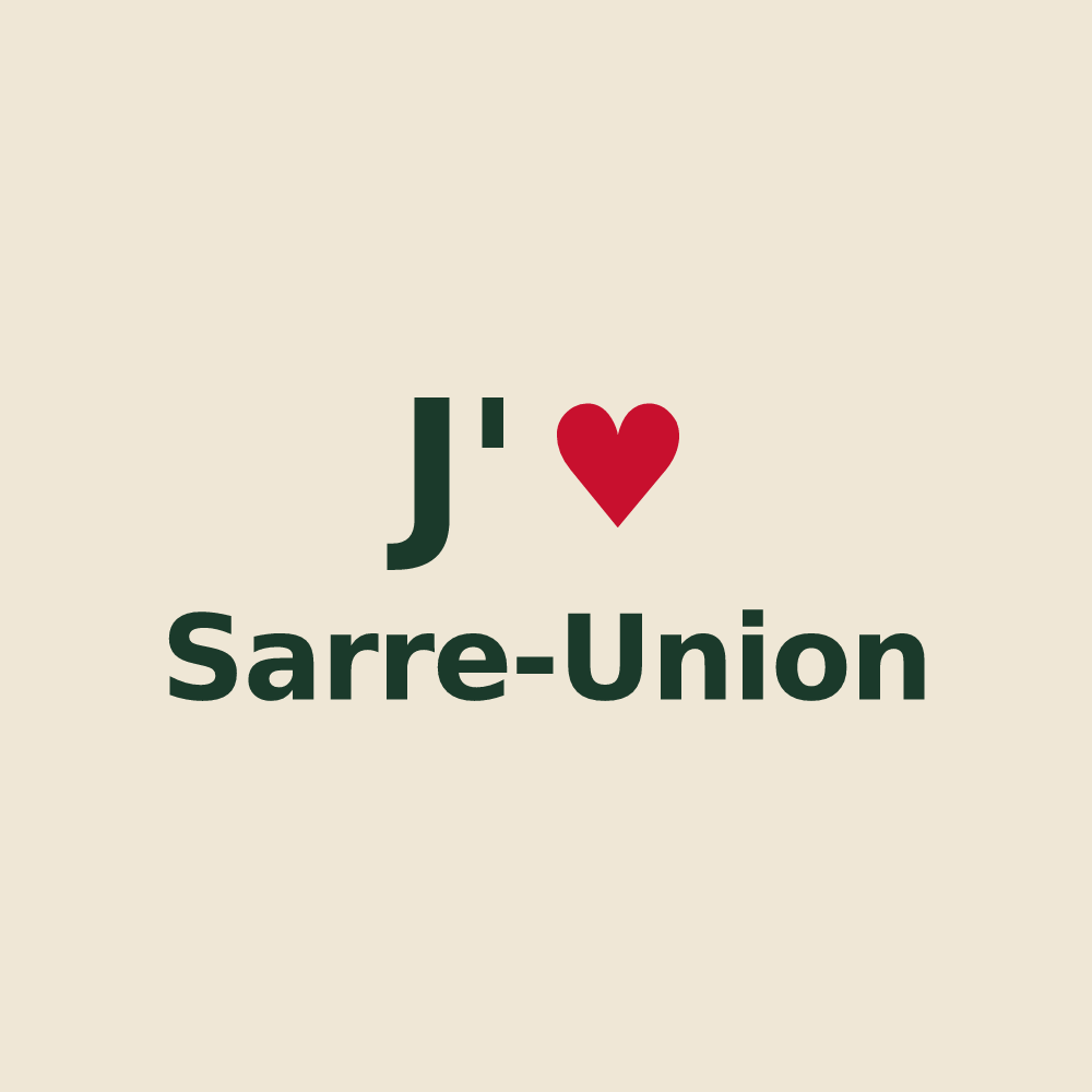 Tote bag personnalisé Sarre-Union — design J'aime Sarre-Union