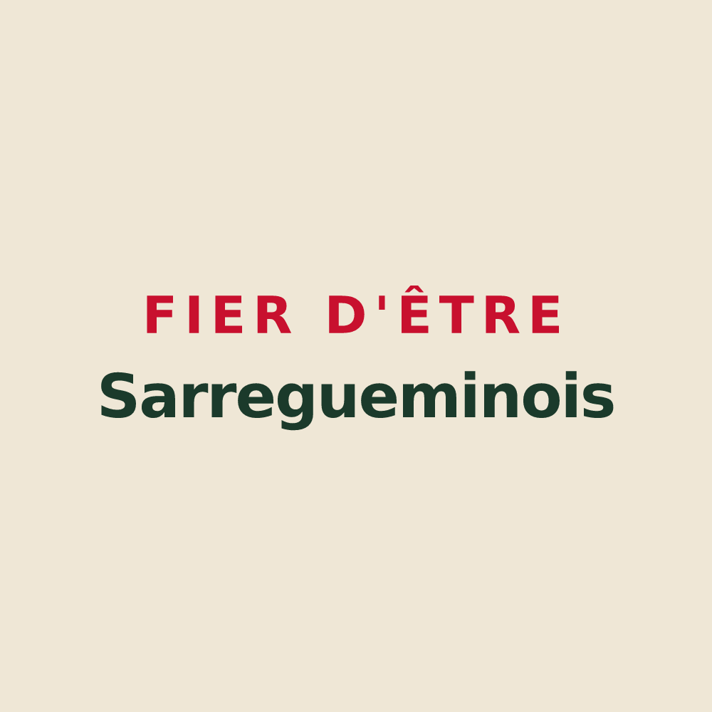 Tote bag « Fier d'être Sarregueminois » — design pour Sarreguemines