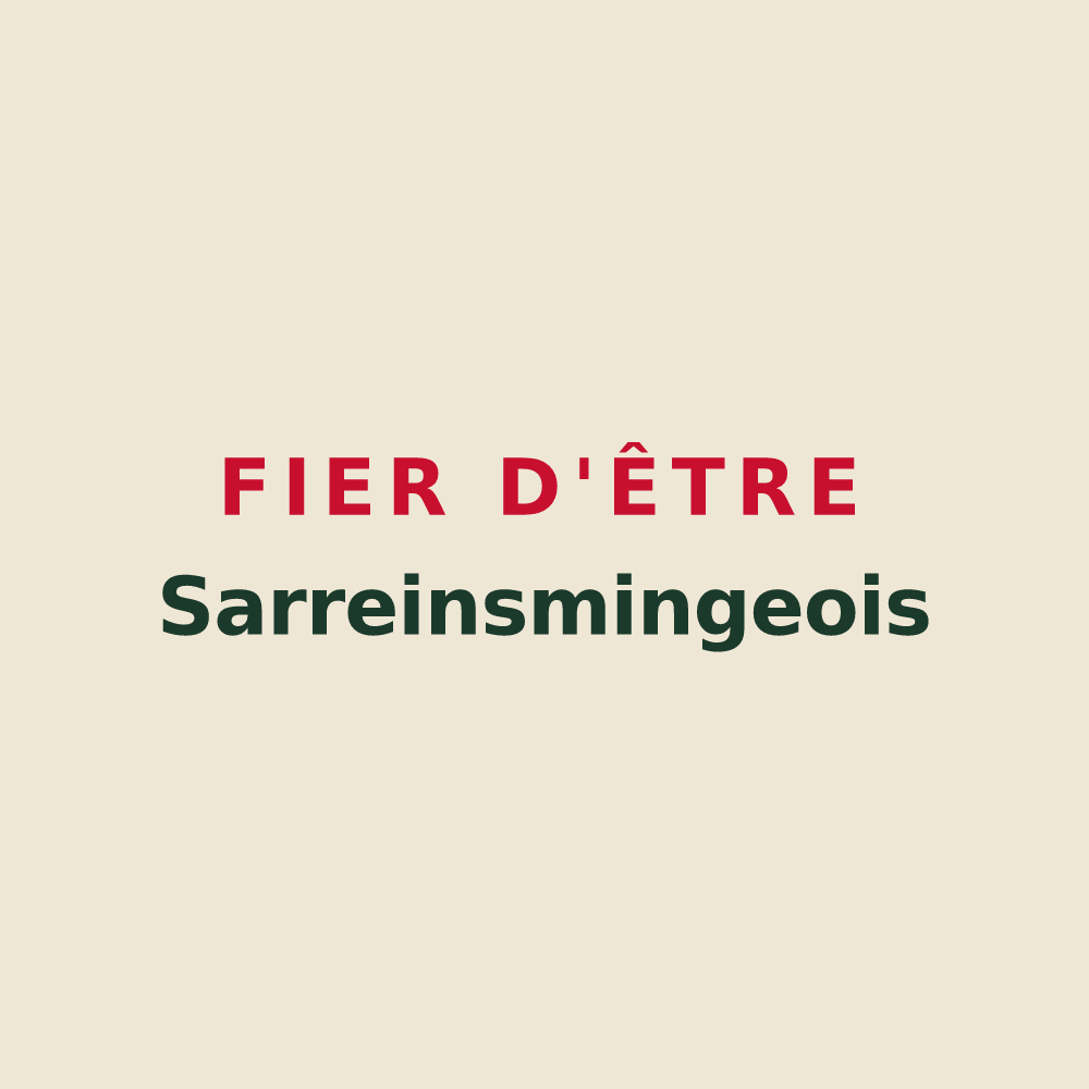 Tote bag « Fier d'être Sarreinsmingeois » — design pour Sarreinsming