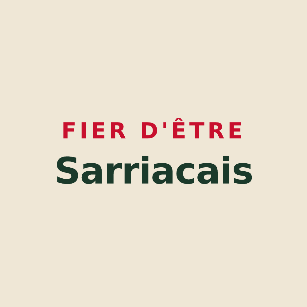 Tote bag « Fier d'être Sarriacais » — design pour Sarriac-Bigorre