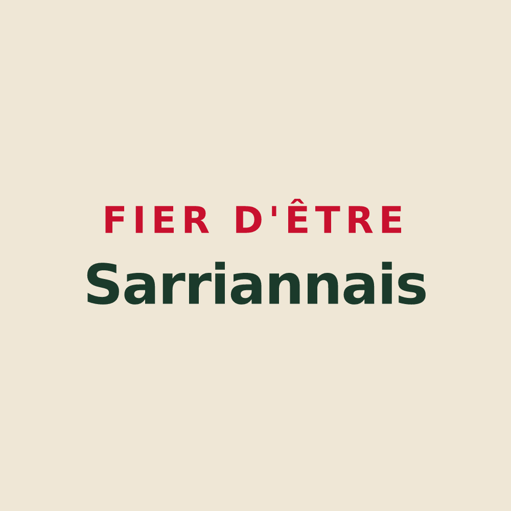 Tote bag « Fier d'être Sarriannais » — design pour Sarrians