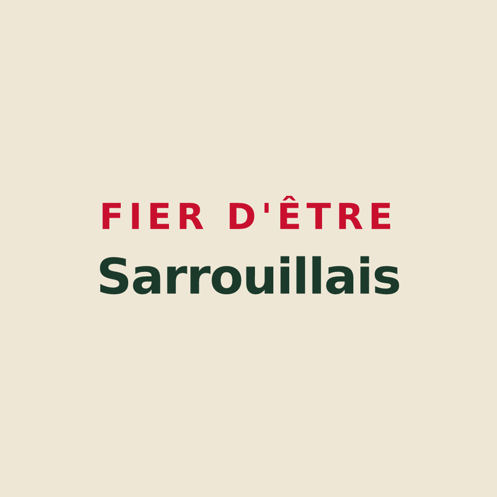 Tote bag « Fier d'être Sarrouillais » — design pour Sarrouilles