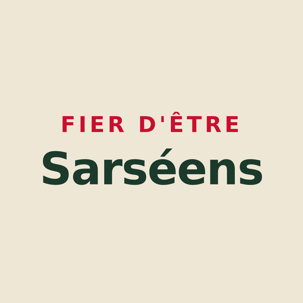 Tote bag « Fier d'être Sarséens » — design pour Sars-Poteries