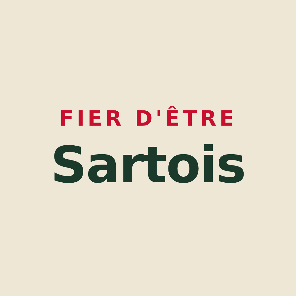 Tote bag « Fier d'être Sartois » — design pour Sartes