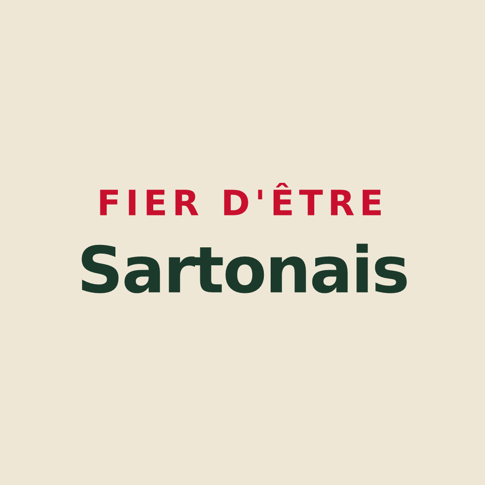 Tote bag « Fier d'être Sartonais » — design pour Sarton