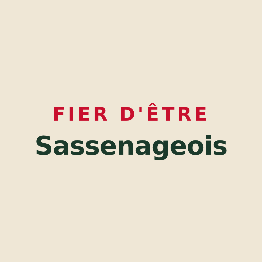 Tote bag « Fier d'être Sassenageois » — design pour Sassenage