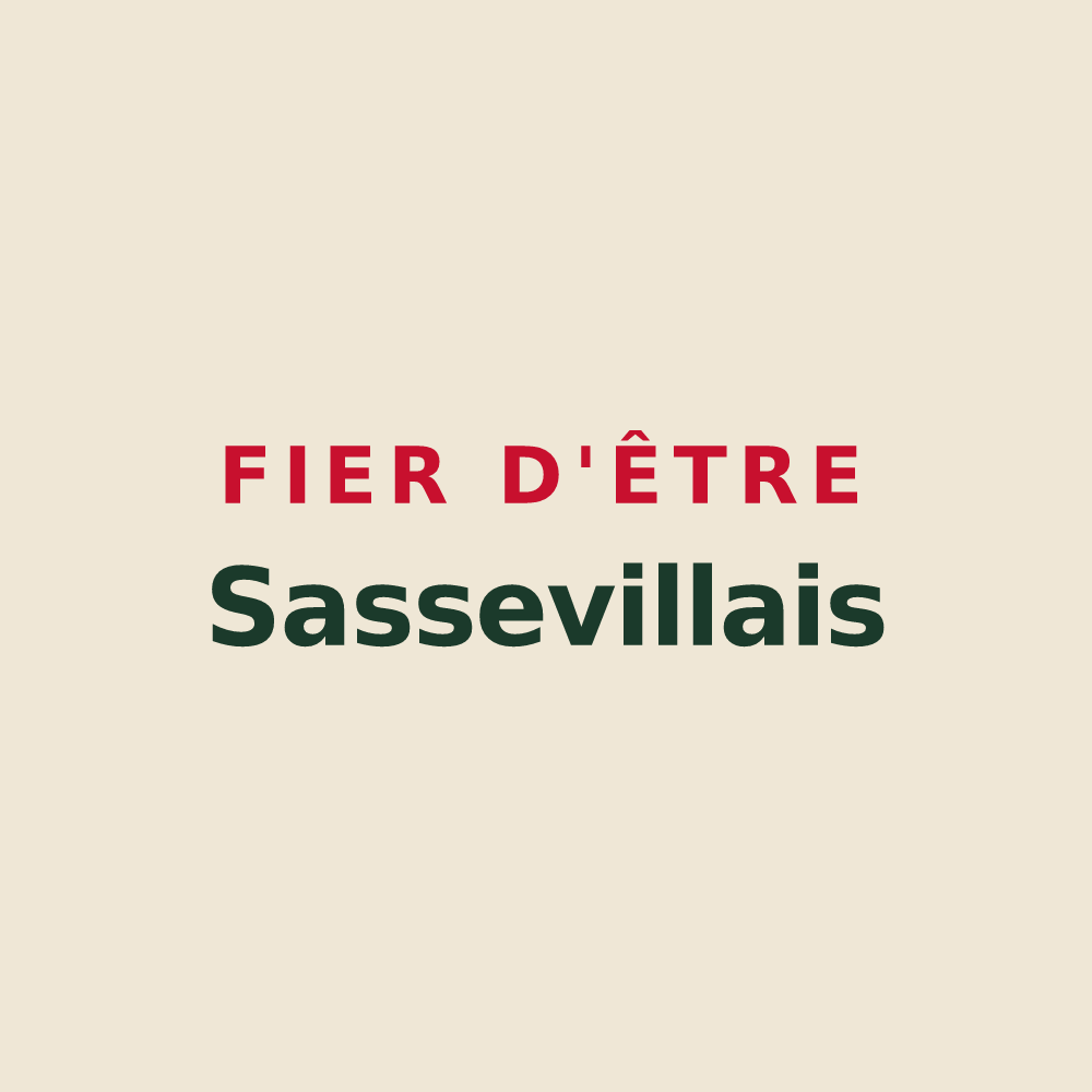 Tote bag « Fier d'être Sassevillais » — design pour Sasseville