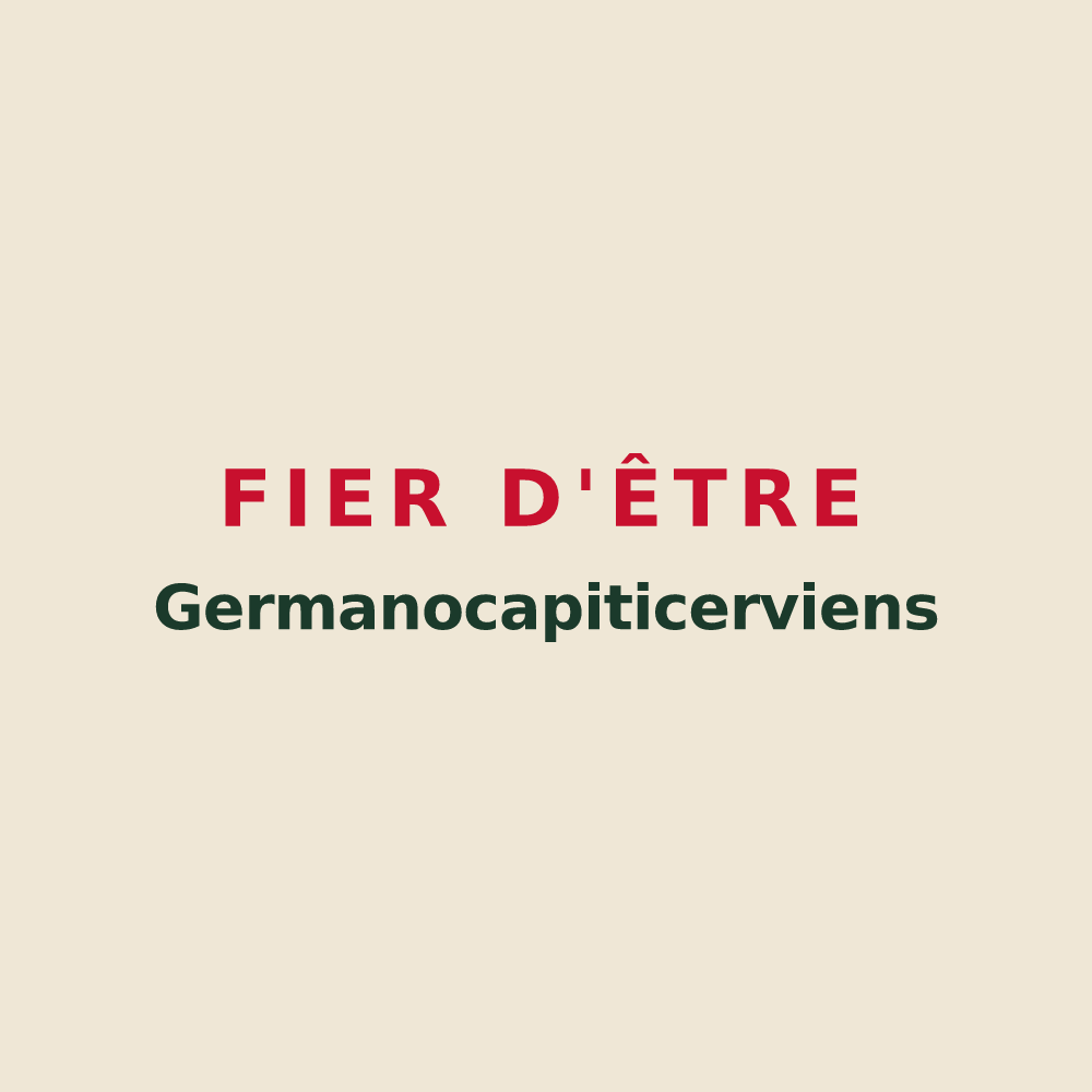 Tote bag « Fier d'être Germanocapiticerviens » — design pour Sassierges-Saint-Germain