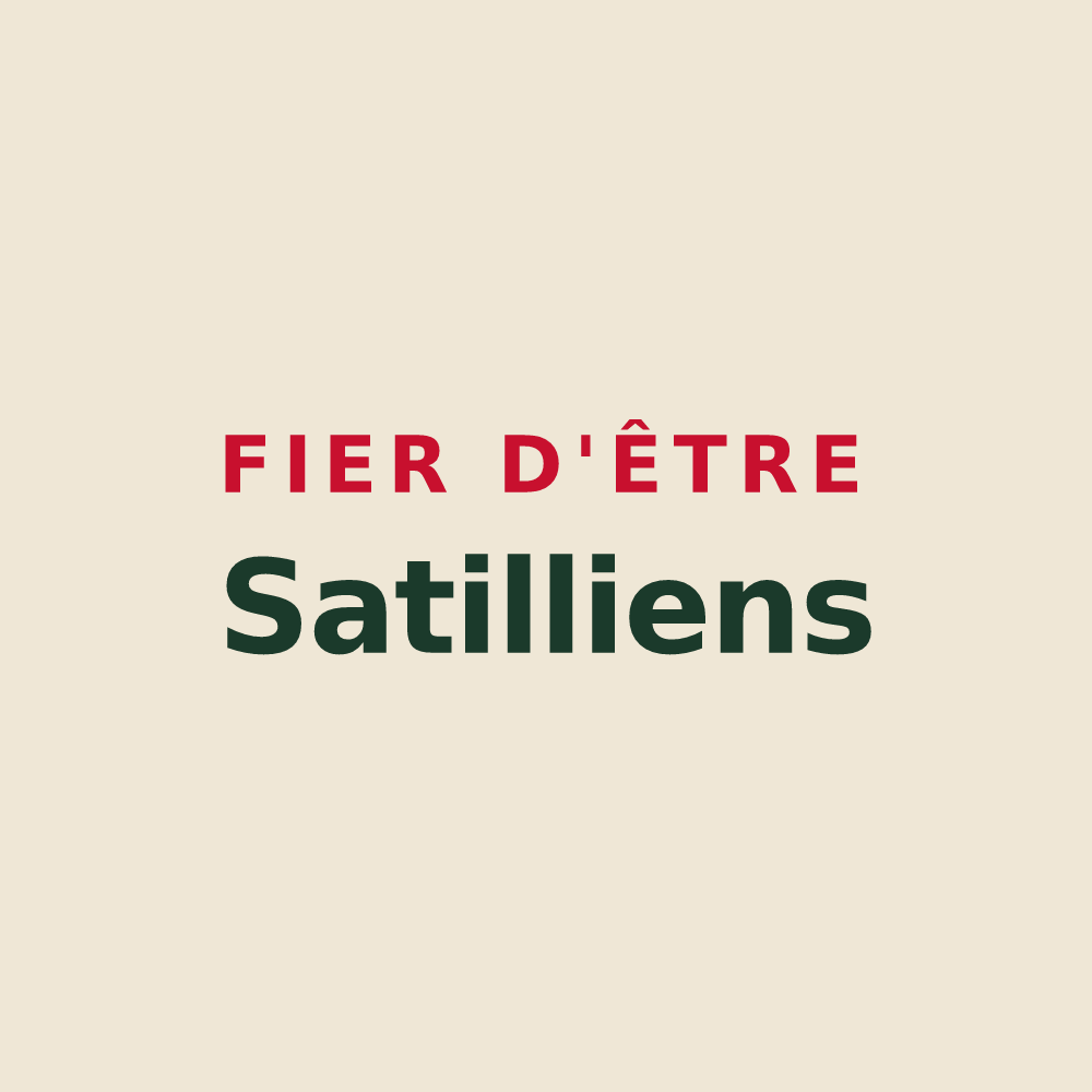 Tote bag « Fier d'être Satilliens » — design pour Satillieu