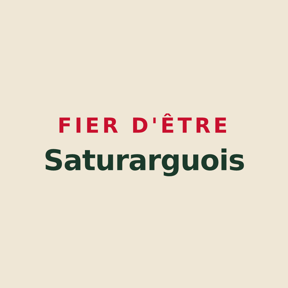 Tote bag « Fier d'être Saturarguois » — design pour Saturargues
