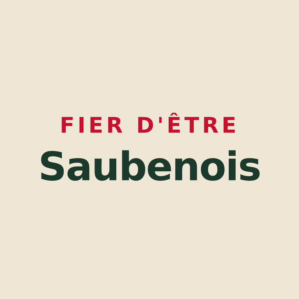Tote bag « Fier d'être Saubenois » — design pour Saubens