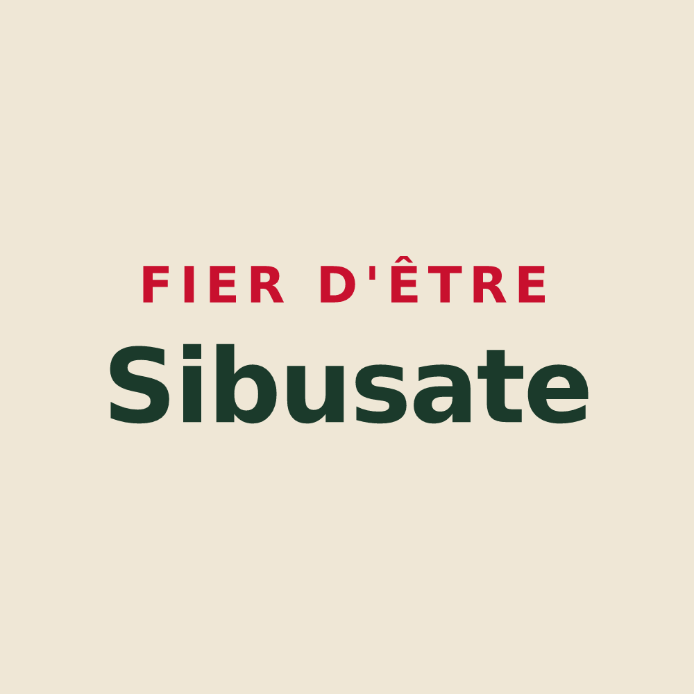 Tote bag « Fier d'être Sibusate » — design pour Saubusse