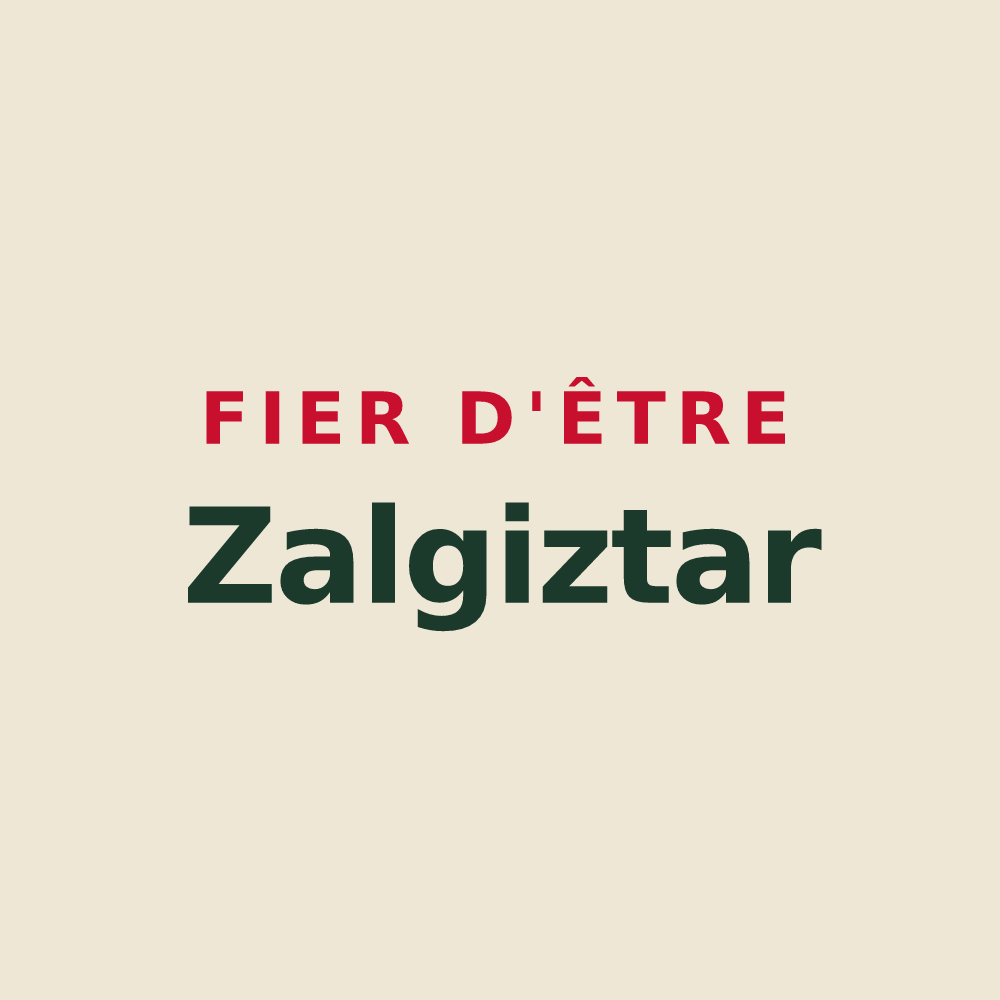 Tote bag « Fier d'être Zalgiztar » — design pour Sauguis-Saint-Étienne
