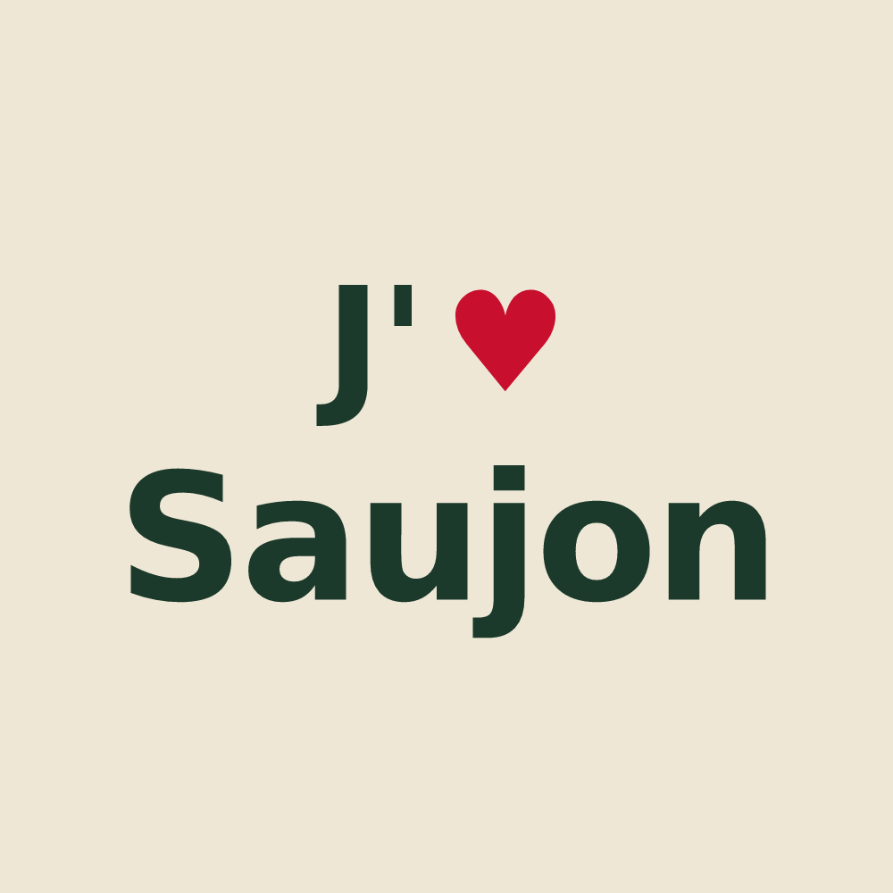 Tote bag personnalisé Saujon — design J'aime Saujon