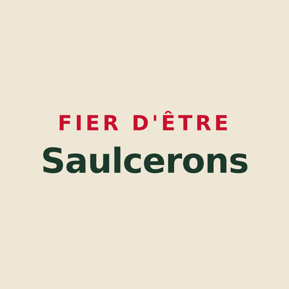 Tote bag « Fier d'être Saulcerons » — design pour Saulces-Champenoises
