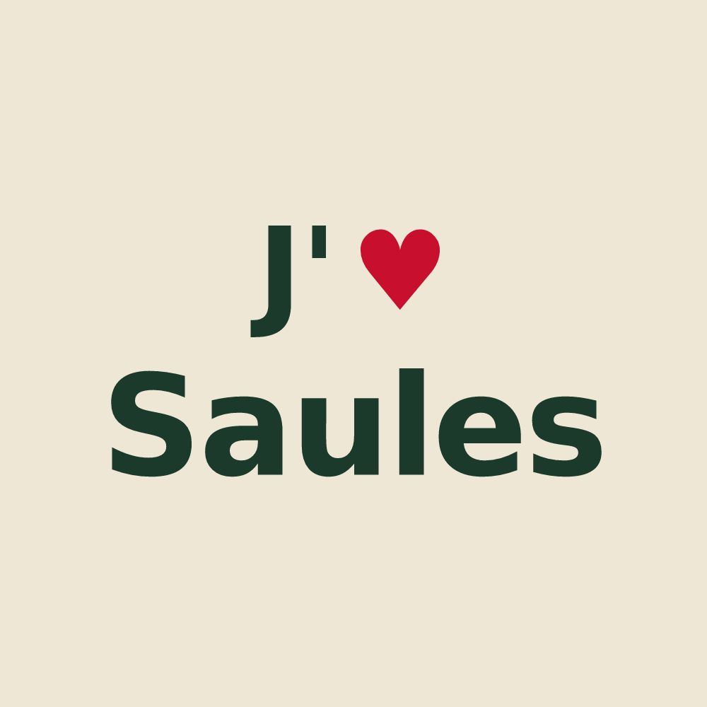 Tote bag personnalisé Saules — design J'aime Saules