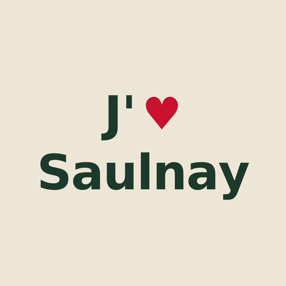 Tote bag personnalisé Saulnay — design J'aime Saulnay