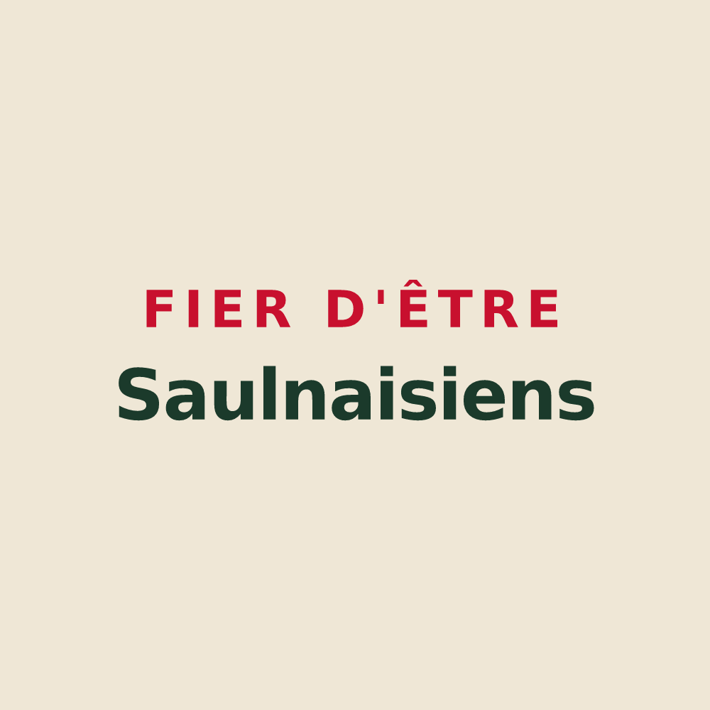 Tote bag « Fier d'être Saulnaisiens » — design pour Saulnay