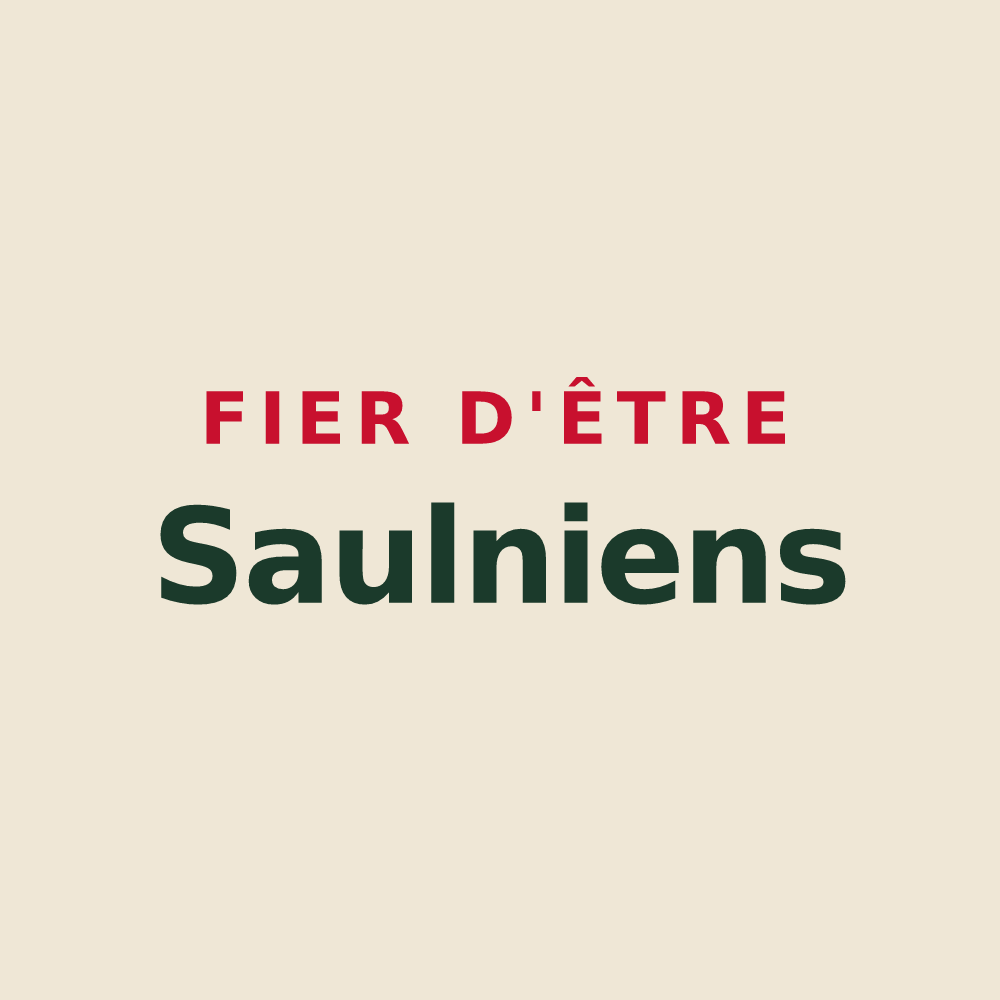 Tote bag « Fier d'être Saulniens » — design pour Saulny