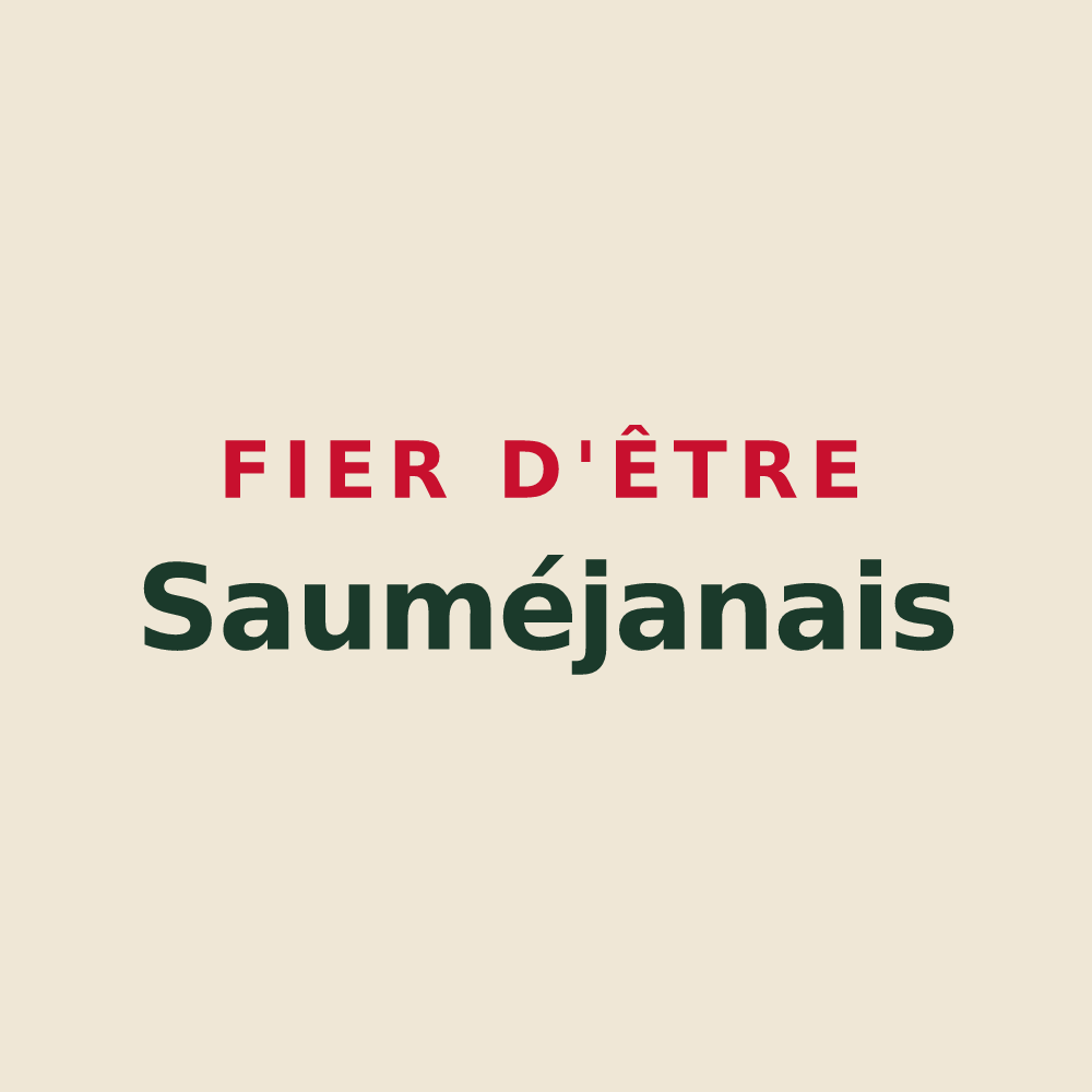 Tote bag « Fier d'être Sauméjanais » — design pour Sauméjan