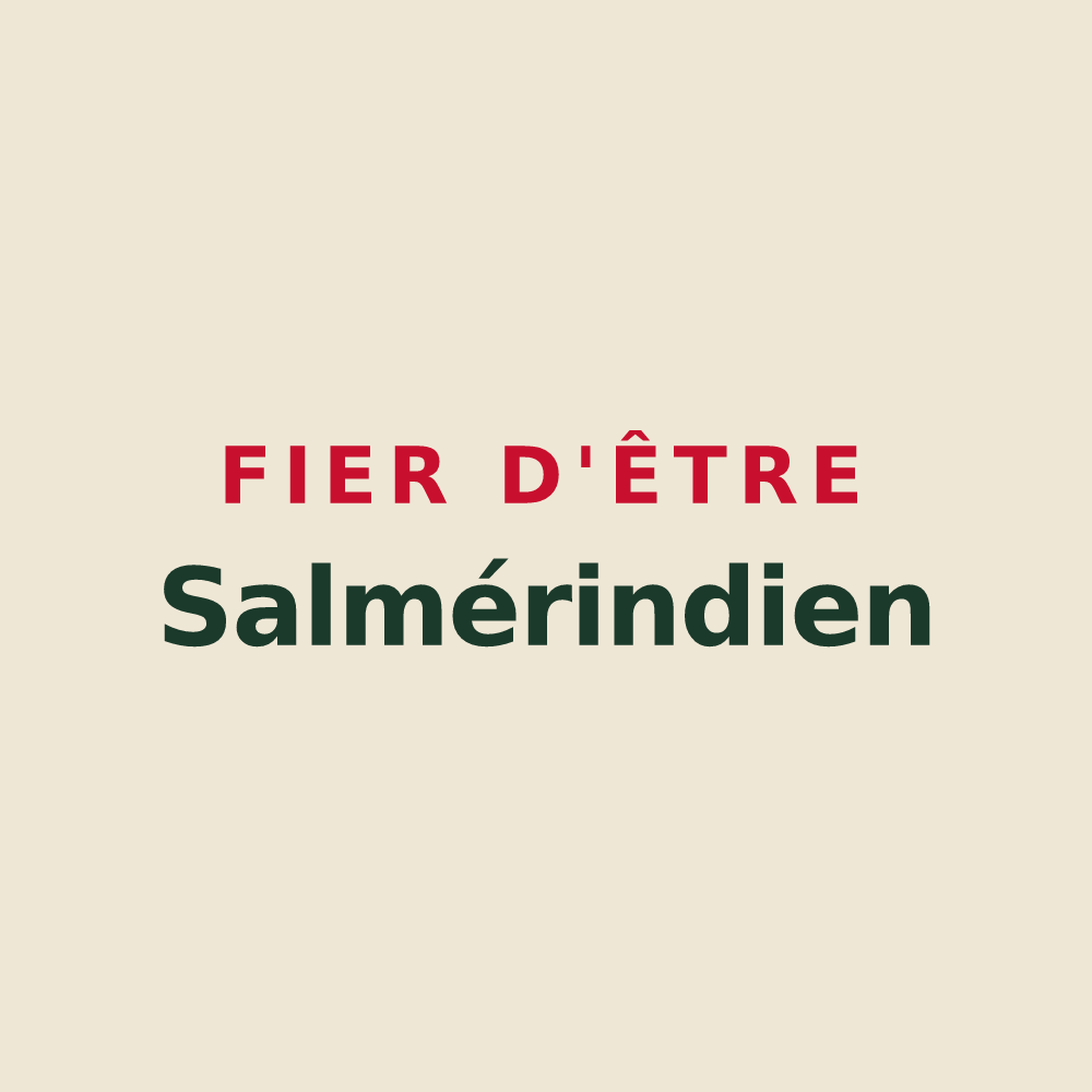 Tote bag « Fier d'être Salmérindien » — design pour Saumeray